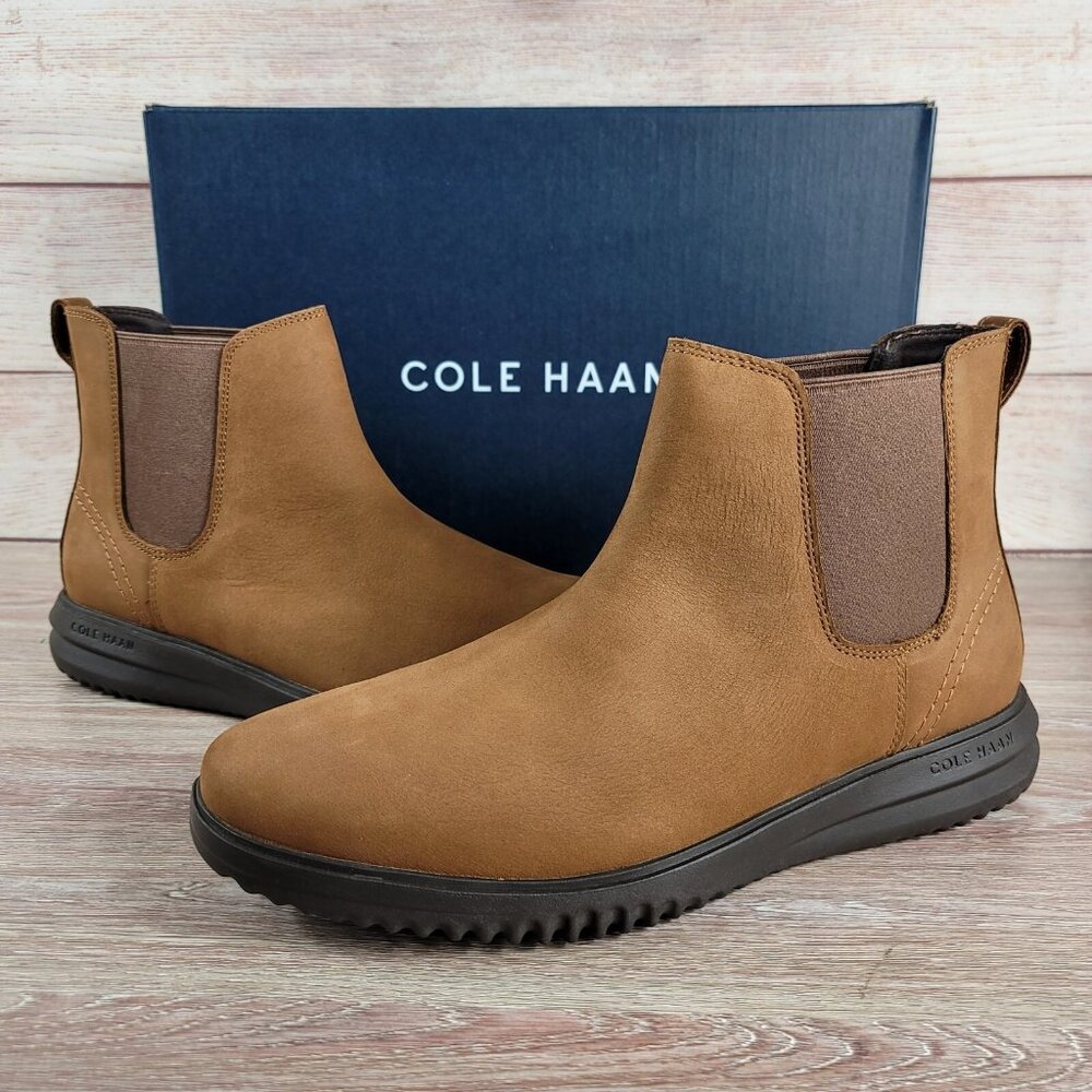 NEW Cole Haan Grand Chelsea Boots Men's Size 11 Nubuck Dress Casual Chukka Shoes